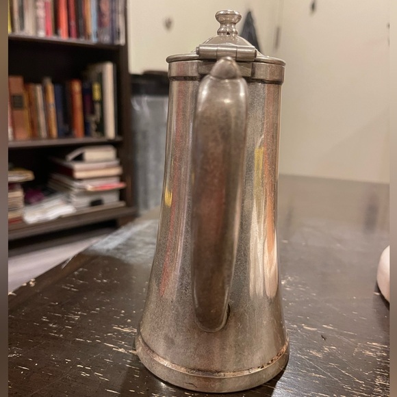 Vintage Grand Silver Co Wear-Brite Nickel Silver Coffee/Tea Pot 7” Tall 6.5” W - Picture 4 of 8